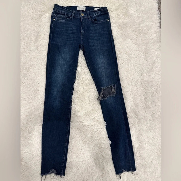 Frame distressed le skinny  de Jeanne| Size 26 - Picture 3 of 4